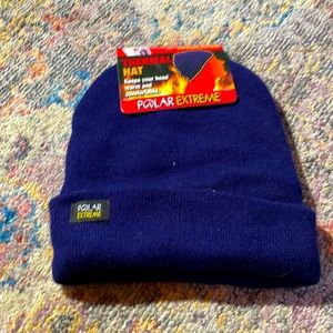 Polar Extreme Blue Thermal Beanie Hat.